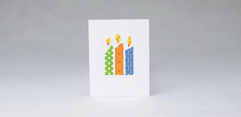 Drawing with Tape to Design Greeting Cards